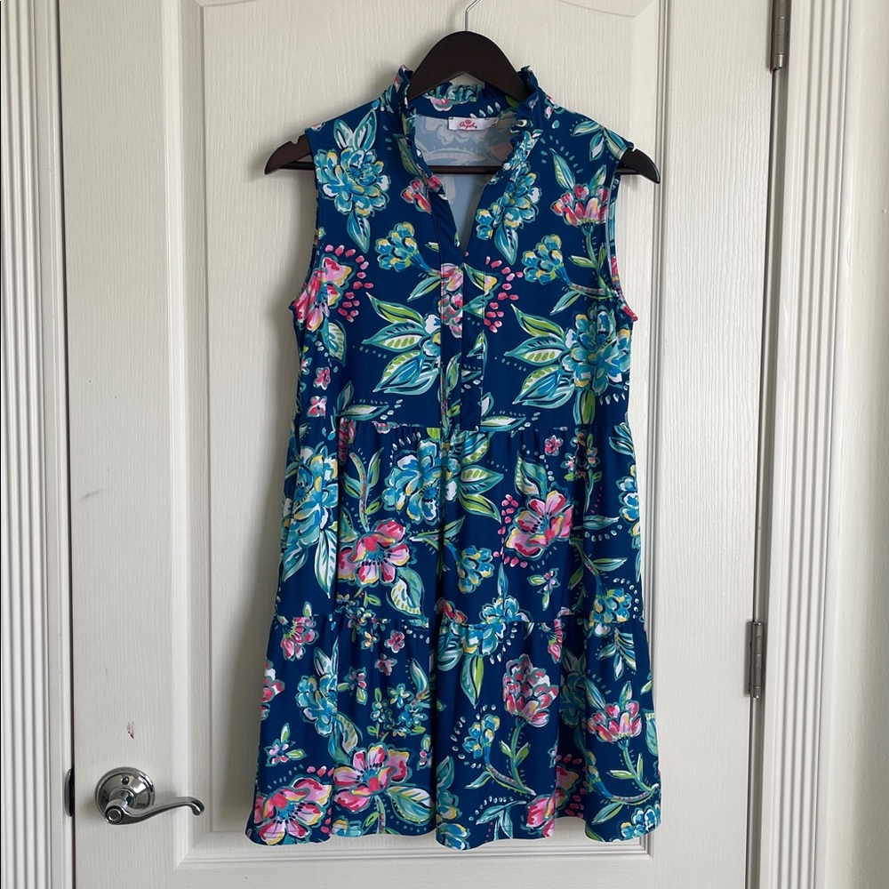 Aryeh dress baby doll  flowy floral  Lily Pulitzer  inspired bright Small